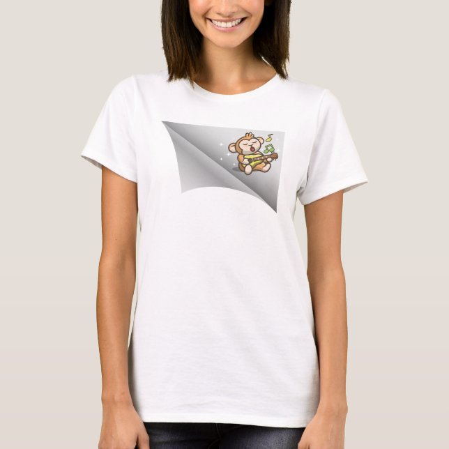 Affe singen unter dem Pflaster T-Shirt (Vorderseite)