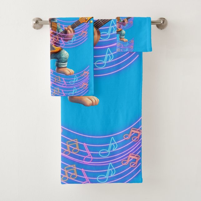 Affe spielt Handtuch Badhandtuch Set (Insitu)