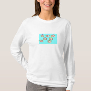Affe stellt Shirt gegenüber