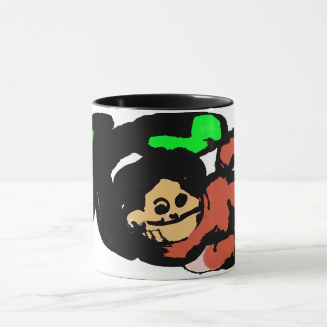 Affe süß  tasse (Zentrum)