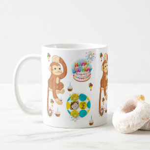 Affe Tasse Happy Birthday Tasse
