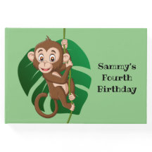 Affe über das Gästebuch "Weinbau"