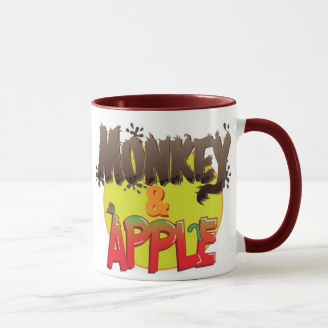 Affe und Apple-Tasse Tasse (Rechts)