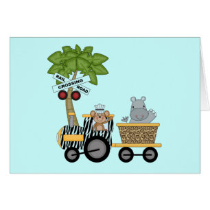 Affe-und Flusspferd-Zug-T-Shirts und Geschenke