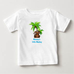 Affe und Palme Zoo-Tier Baby T-shirt