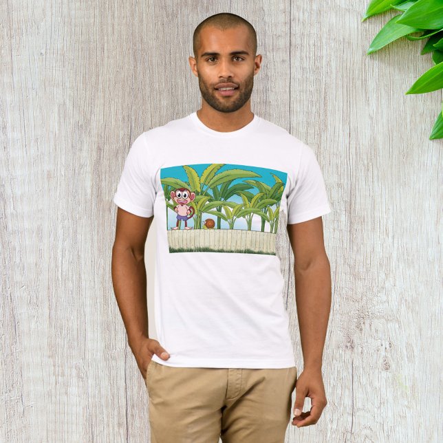 Affe und Schnecke im tropischen Dschungel T-Shirt (Von Creator hochgeladen)