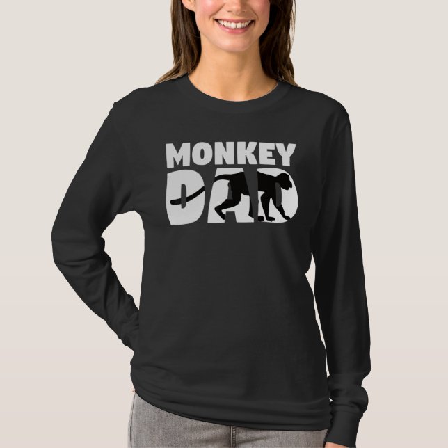 Affe Vater Affe für Männer Affe für Mädchen T-Shirt (Vorderseite)