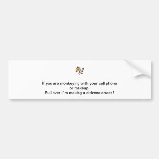Affe-Verrücktheit Autoaufkleber