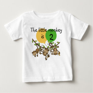 Affe wenig Swinge kundengerechten Geburtstags-T - Baby T-shirt