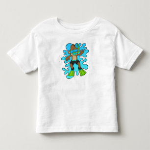 Affe wie Tauchen mit Schnorchel Kleinkind T-shirt