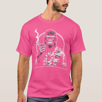 Affe Zigarre Gorilla raucht Zigarre T-Shirt