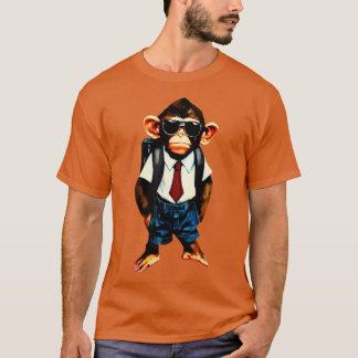Affe zurück zur Schule T-Shirt
