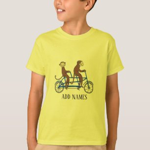 Affen auf dem Fahrrad, Text hinzufügen, Shirt