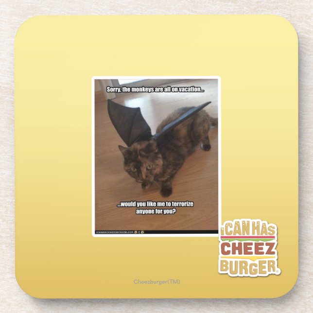 Affen auf Ferien Getränkeuntersetzer (Vorderseite)