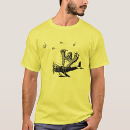Affen auf Flugzeugen T-Shirt