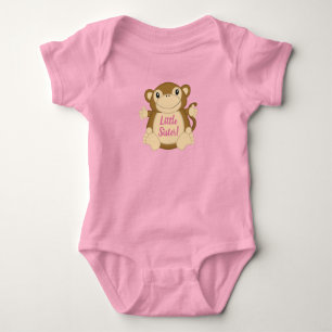 Affen-Baby-Party Pink Baby Strampler
