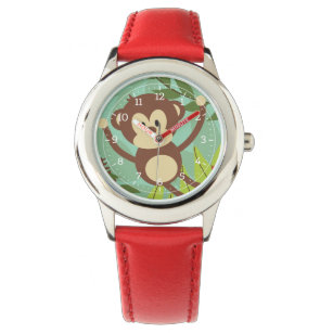 Affen Business Kids beobachten Armbanduhr