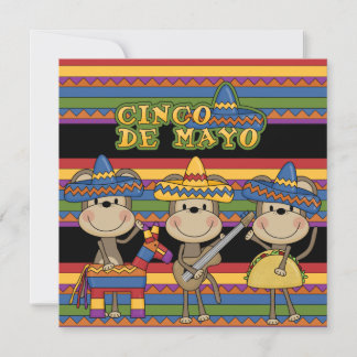 Affen Cinco de Mayo Custom Birthday Einladungen