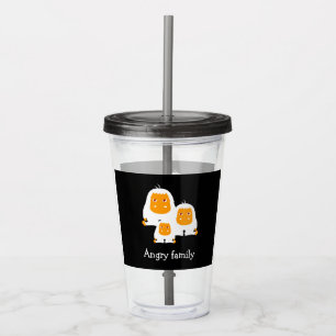 Affen der Angrasfamilie entwerfen T - Shirt Bath M Acryltrinkbecher