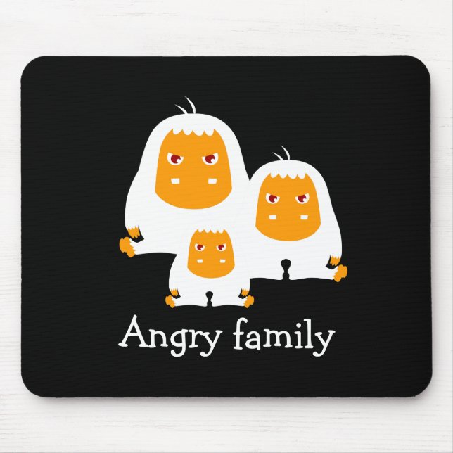 Affen der Angry-Familie gestalten T - Shirt Mousepad (Vorne)