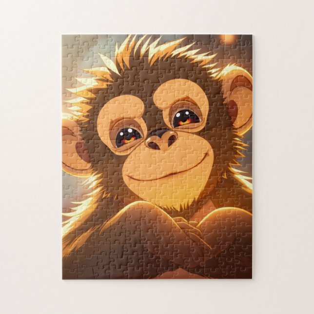 Affen-Design Puzzle (Vertikal)