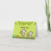 Affen, die im Dschungel herumhängen, vielen Dank