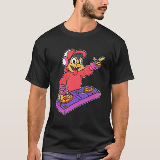 Affen-DJ-Musikliebhaber-Geschenk retro T-Shirt