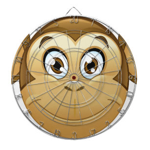 Affen-Emoji Dartscheibe