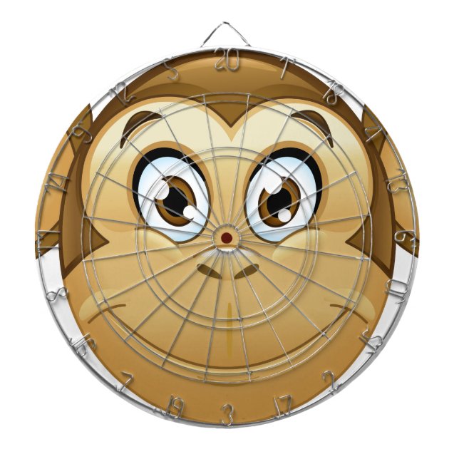 Affen-Emoji Dartscheibe (vorne)