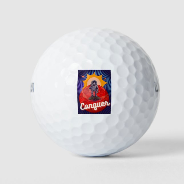 Affen erobern roten Planeten Golfball (Vorderseite)
