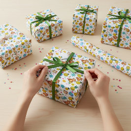 Affen-Geschäft-Muster Geschenkpapier
