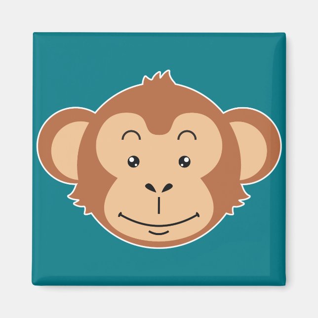 Affen Gesicht Magnet (Vorne)