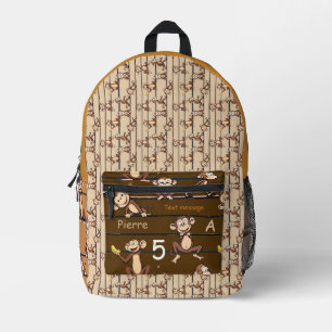 Affen Gruppe Bedruckter Rucksack