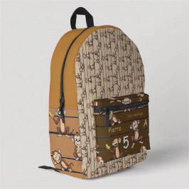 Affen Gruppe Bedruckter Rucksack