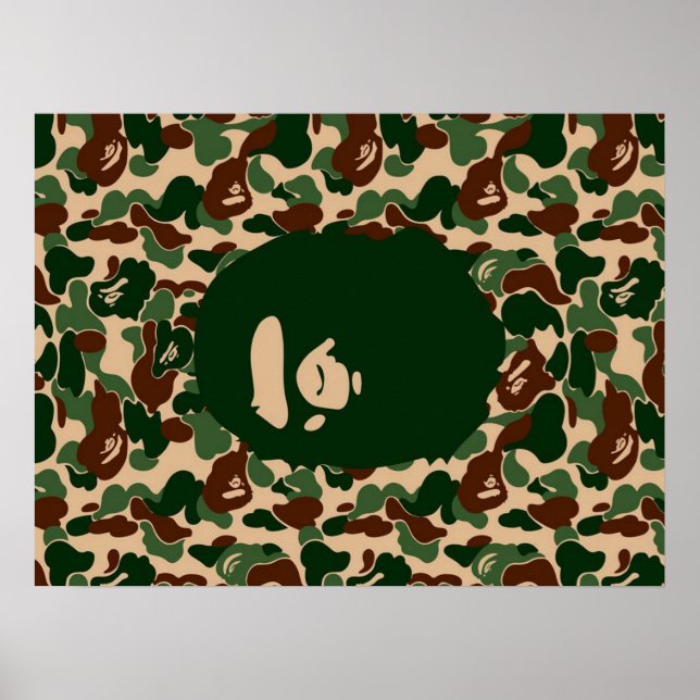 Affen-Hypöbese-Camouflage Poster (Vorne)