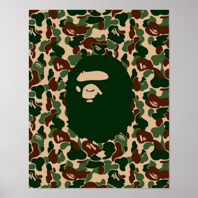 Affen-Hypöbese-Camouflage Poster (Vorne)