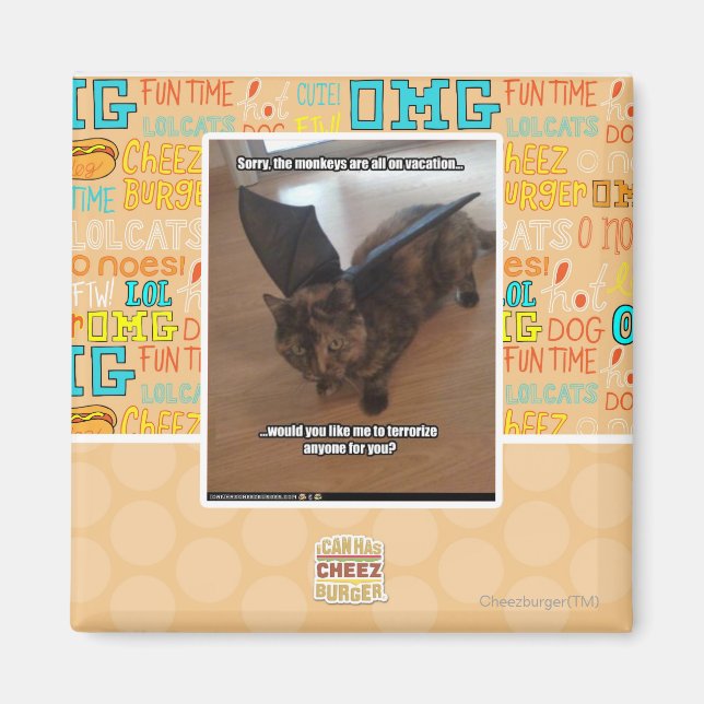 Affen im Urlaub Magnet (Vorne)