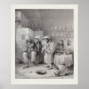 Affen im Zahnarzt - Zahnarztdekor! Poster