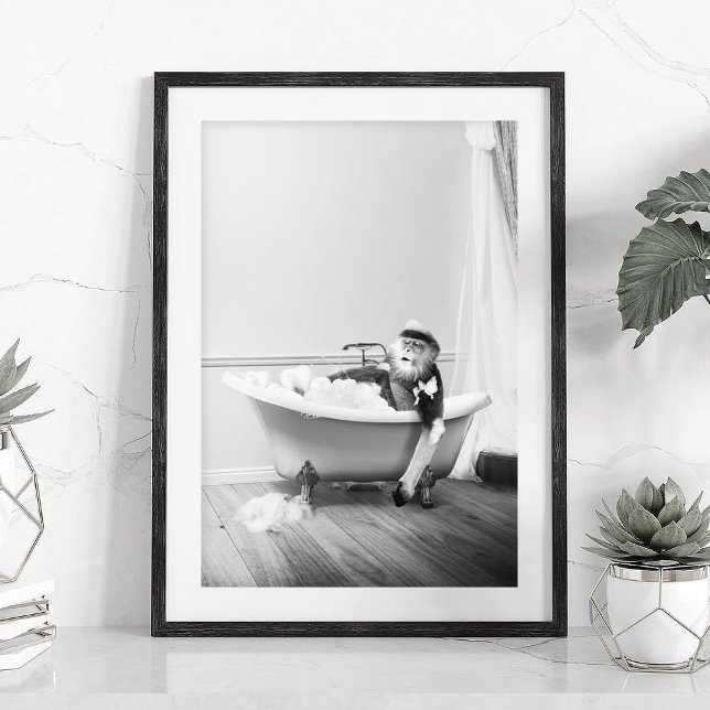 Affen-in-einer-Badewanne-Plakat Poster (Von Creator hochgeladen)