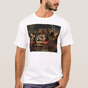 Affen in einer Taverne, Detail des Kartenspiels T-Shirt