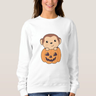 Affen in Pumpkin Orange Koalas Halloween-Affen Sweatshirt