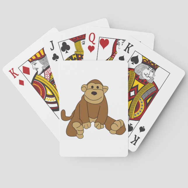 Affen Karten Spielkarten (Rückseite)