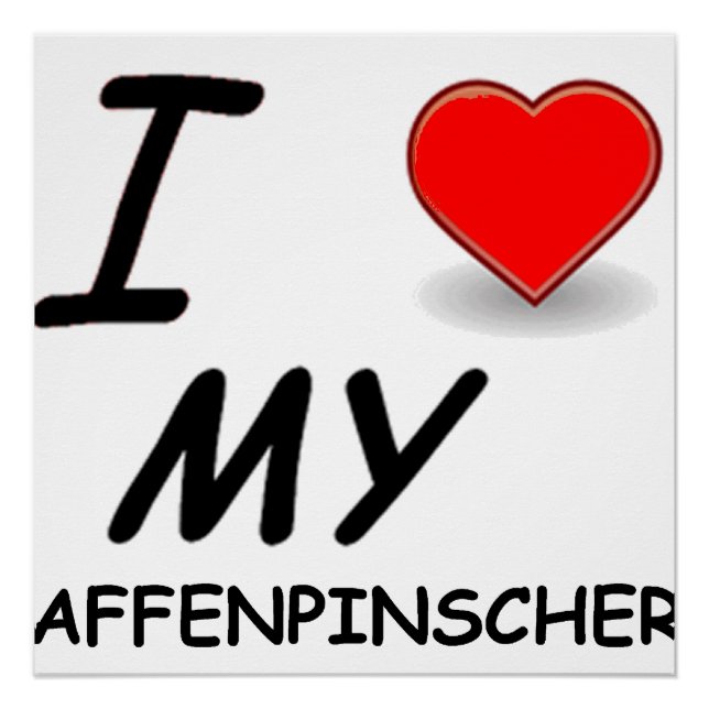 affen Liebe Poster (Vorderseite)
