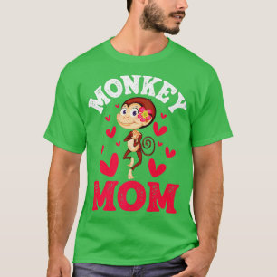 Affen Mama Affen Primat Zoo Jungle Safari T-Shirt