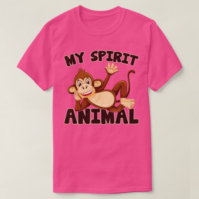 Affen mein Geist Tieraffe Lover Chimp Tier T-Shirt (Design vorne)