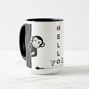 Affen-Peekaboo-Spaß-Tasse Tasse