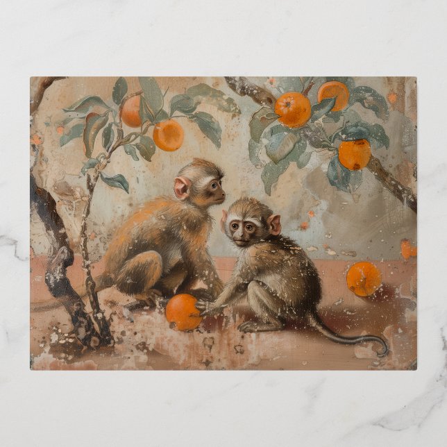 Affen - Postkarten (Vorderseite)