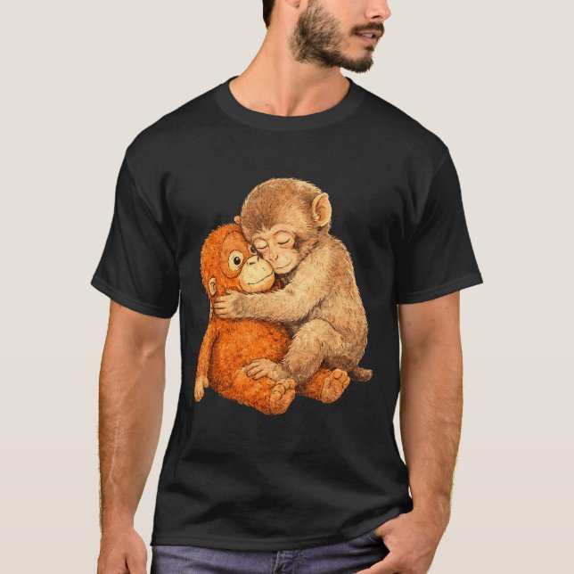 Affen punch Grafik T-Shirt  (Vorderseite)