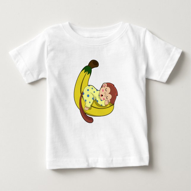 Affen schlafen in Pajamas Baby T-shirt (Vorderseite)