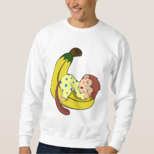 Affen schlafen in Pajamas Sweatshirt